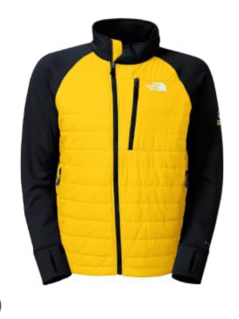 The North Face Yellow and Black Men's Puffer Jacket Steep Series Small